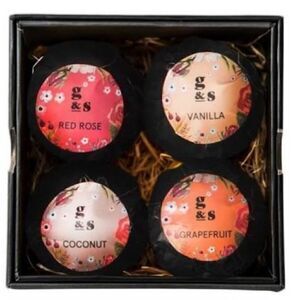 Grace & Stella Bath Bombs • Set of 4 NIB